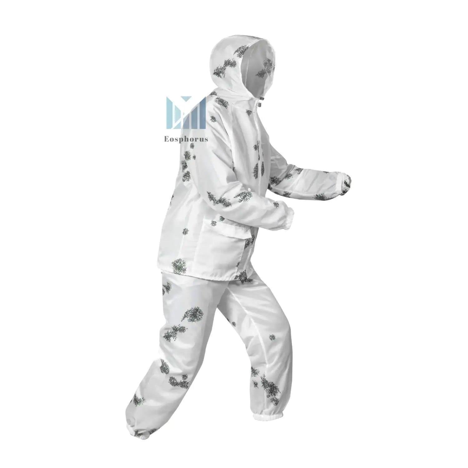 Blur Snow Camo Winter Masking Overall  Ultra Thin Overwhites Airsoft XL Size