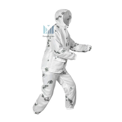 Blur Snow Camo Winter Masking Overall  Ultra Thin Overwhites Airsoft XL Size